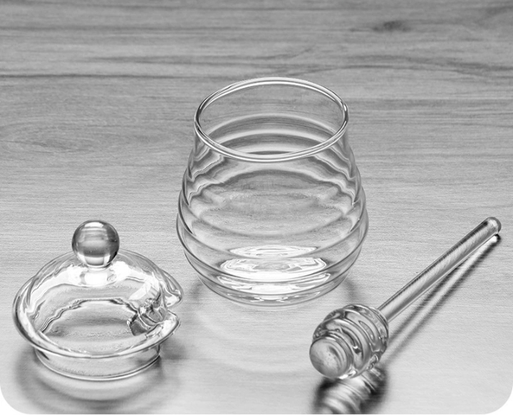 蜜蜂罐收纳罐蜂蜜罐高硼硅收纳罐详情图6