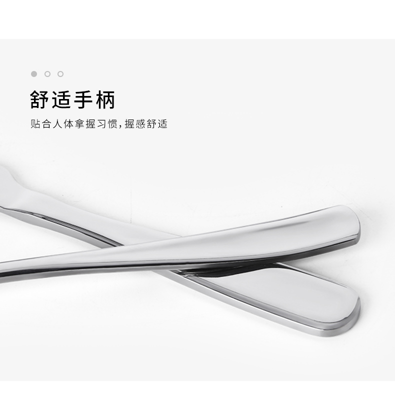 C&E Creative Knife, Fork and Spoon 30-piece Set of fashionable and simple stainless steel tableware, including spoons, dessert spoons, salad forks and knives, is suitable for business, gift-giving, restaurants, hotels and home use pic 13