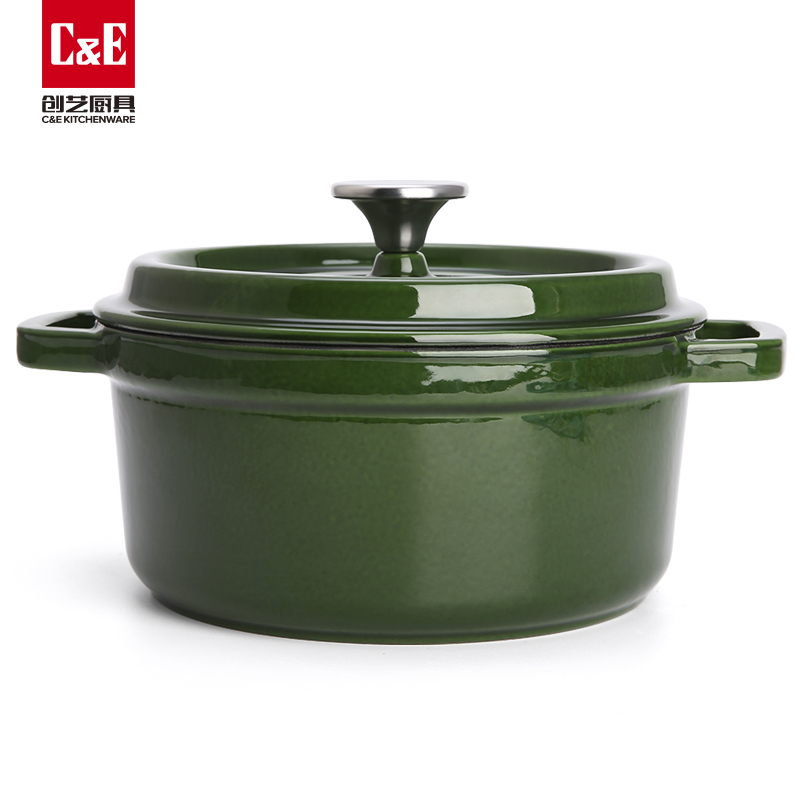 C&E Creative Enamel Pot New fashionable and exquisite soup pot, multi-functional kitchen pot Item Picture