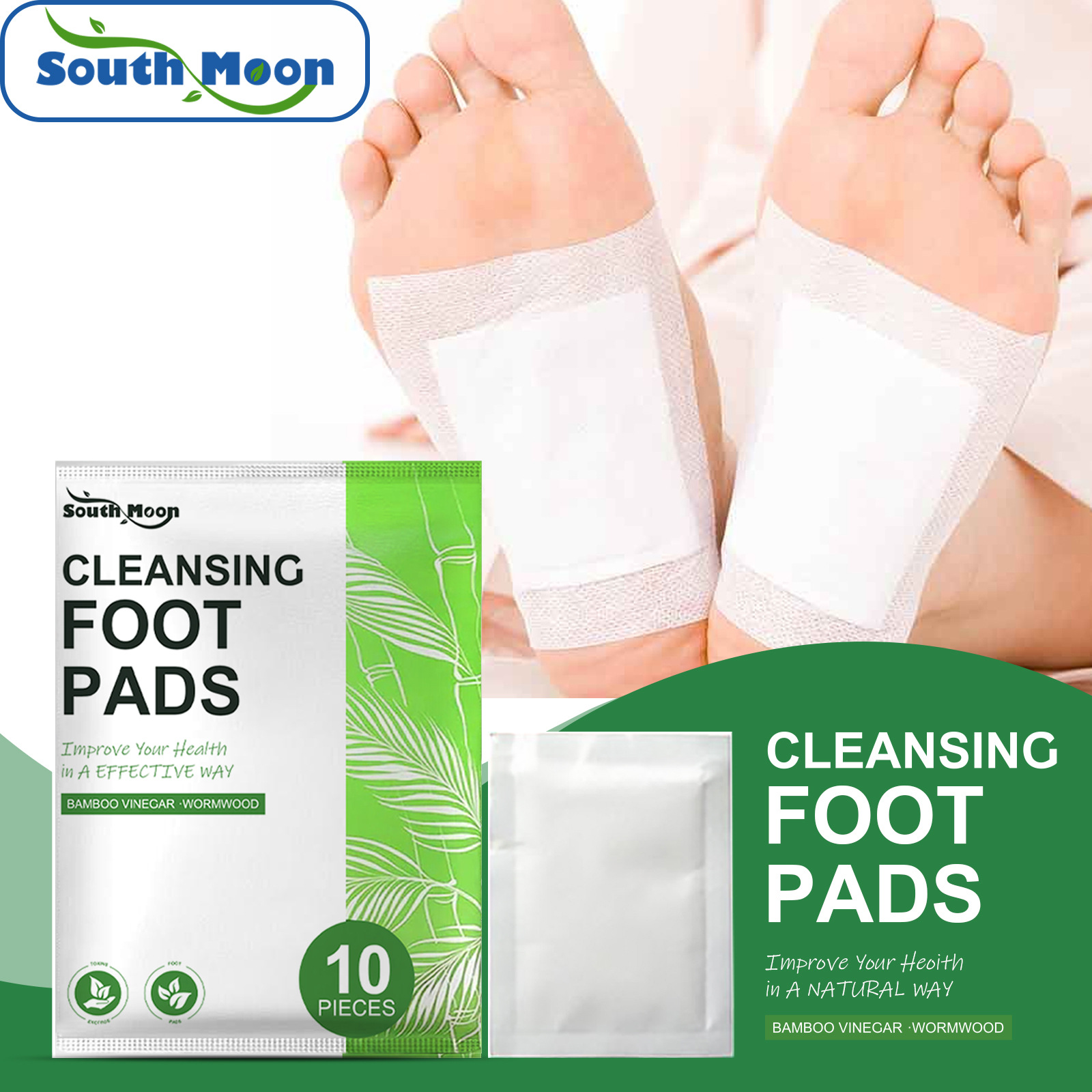 SouthMoon Clean Foot Pad Deep Clean Body Foot Care Moisture Slimming Body Repair Shaping YL075-S standard trqjzt414dn01-10pcs