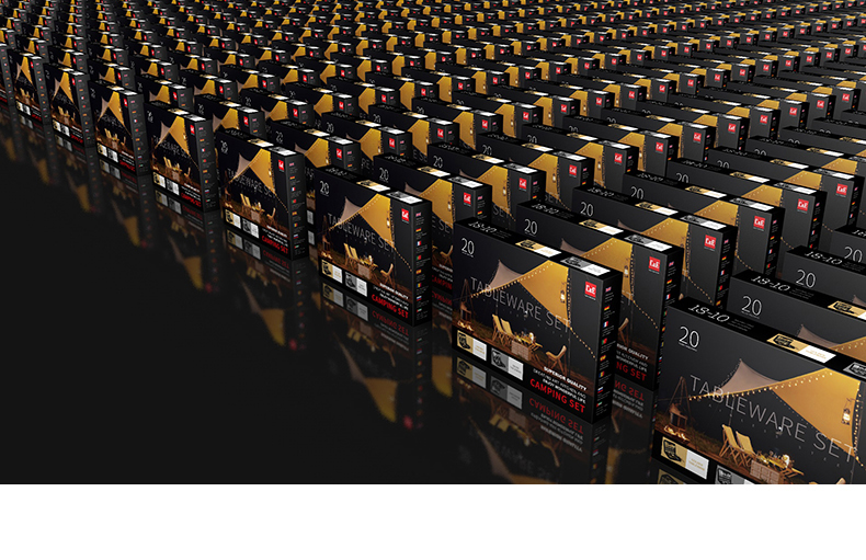 C&E Creative Knife, fork, Spoon, Food tongs, bottle Opener 20-piece Set with storage box, light luxury and simple tableware, portable stainless steel tableware for outdoor travel, home, hotel and restaurant pic 17