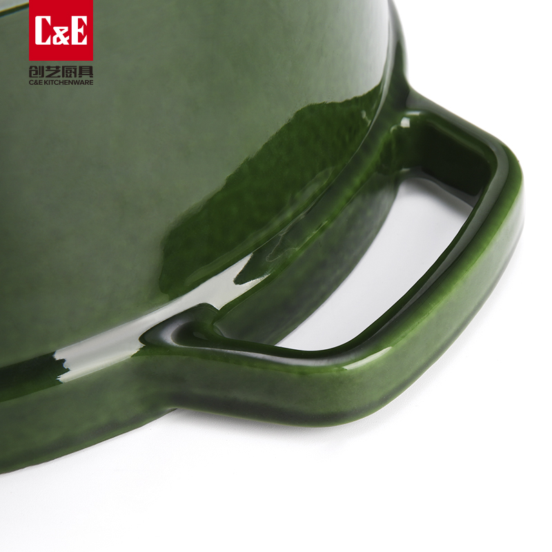 C&E Creative Enamel Pot New fashionable and exquisite soup pot, multi-functional kitchen pot Application Scenario