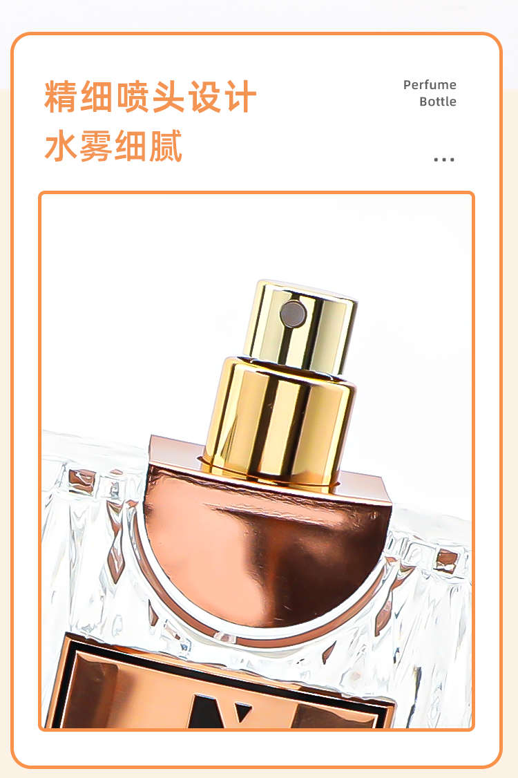 Factory direct sales 100ml bottle body and bottom thickened glass bottle, can be labeled, nozzle press spray perfume bottle empty bottle pic 4