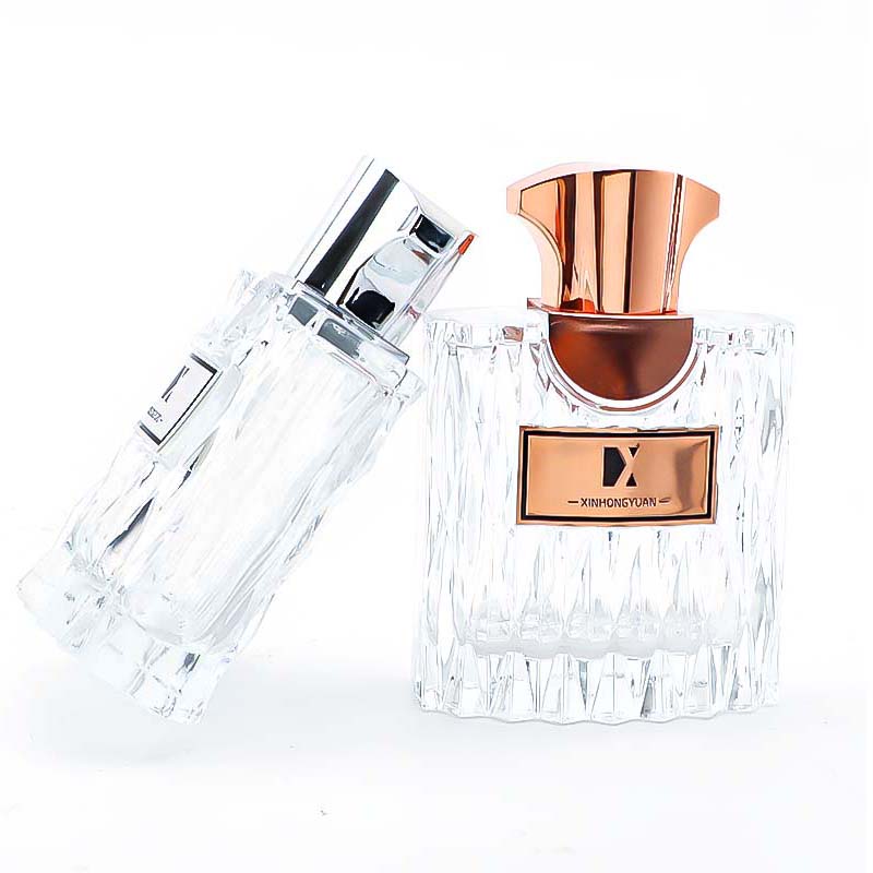 Factory direct sales 100ml bottle body and bottom thickened glass bottle, can be labeled, nozzle press spray perfume bottle empty bottle Specification image