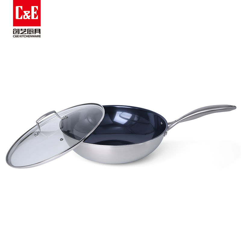 炒锅/炒锅不粘锅/铁锅/不锈钢炒锅/老式铸铁锅细节图