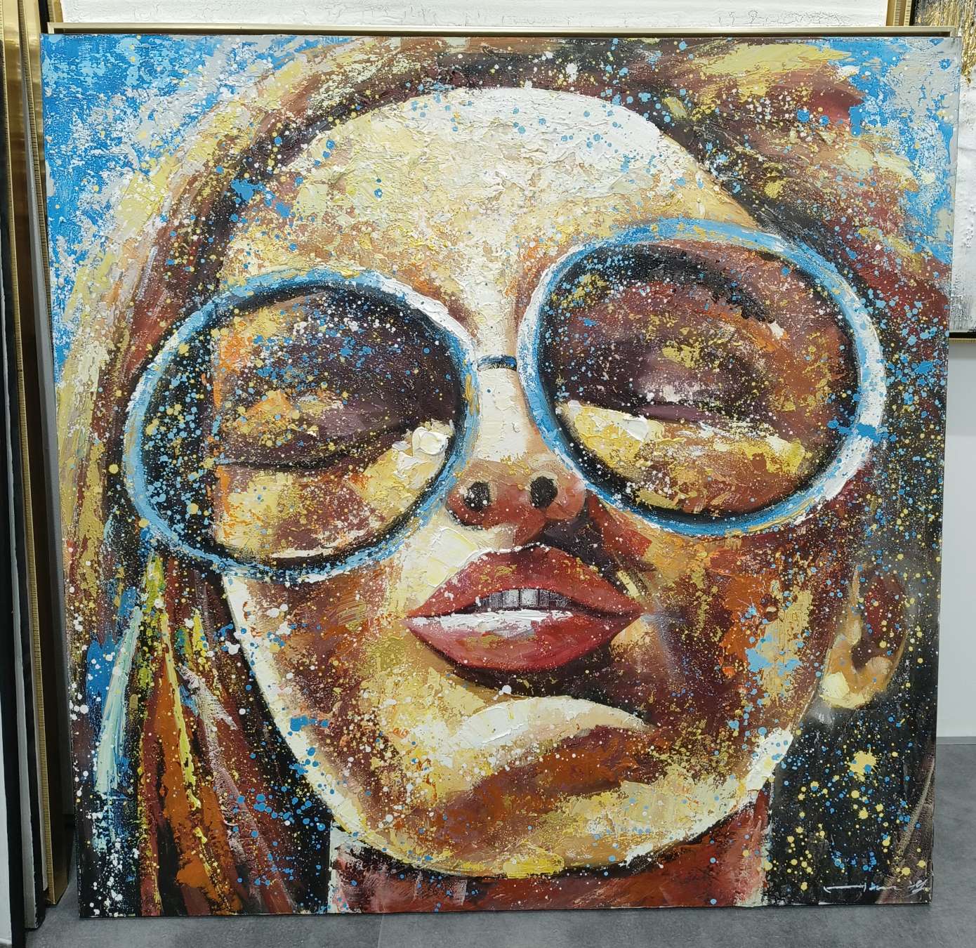 高品质布底油画【可定制】抽象派详情图1