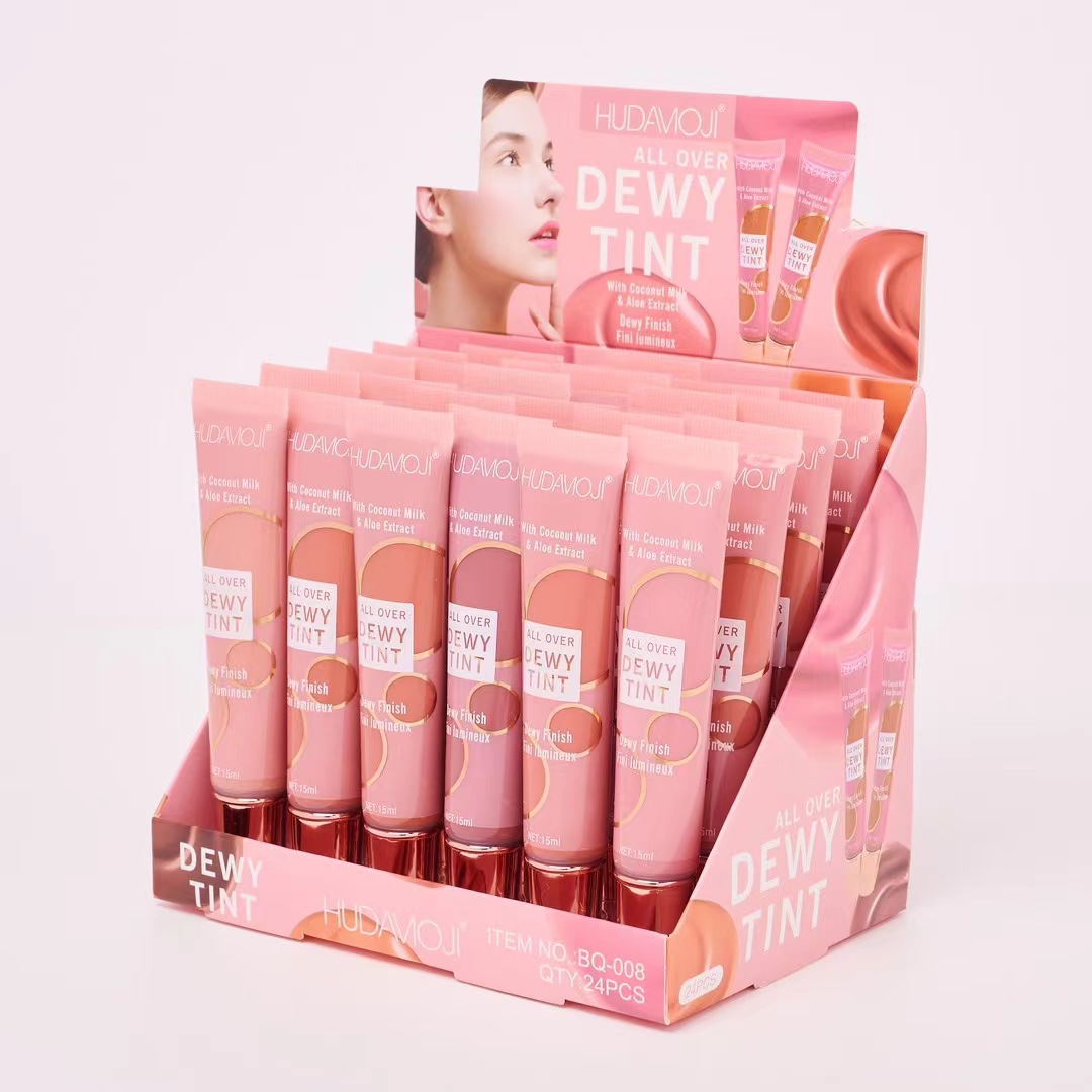 2023 new blush liquid natural clear powder-free low saturation white portable hose YL077-BQ-008