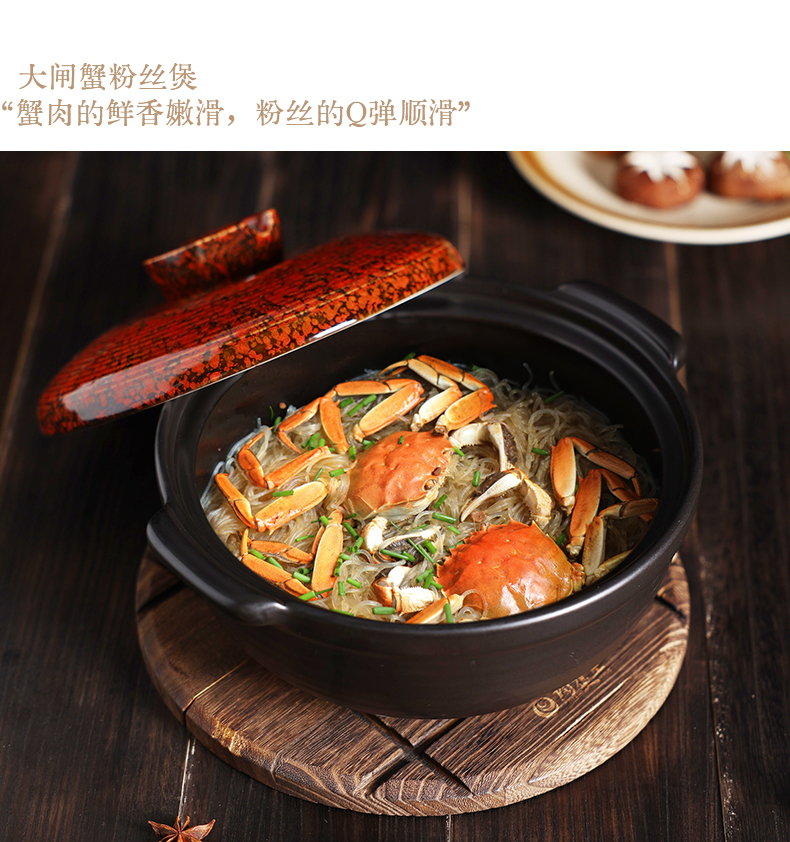 Tao Bao Wang Ceramic Clay Pot Soup Pot, Clay Pot stewing soup pot 煲仔饭 rice cooking clay pot, earthenware pot soup pot pic 15