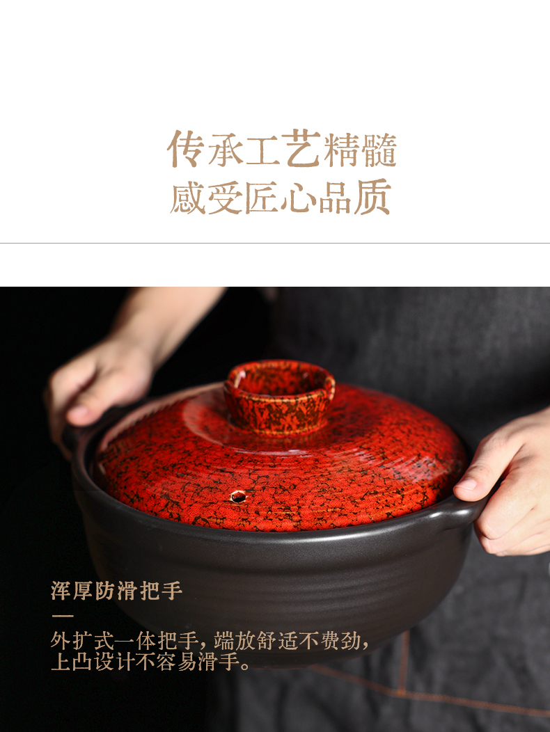 Tao Bao Wang Ceramic Clay Pot Soup Pot, Clay Pot stewing soup pot 煲仔饭 rice cooking clay pot, earthenware pot soup pot pic 11