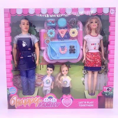 New wholesale dolls play every house wine boys and girls toys Fashion Princess series mobile senior fashion family set female set gift box Girl's favorite birthday gift box set thumbnail