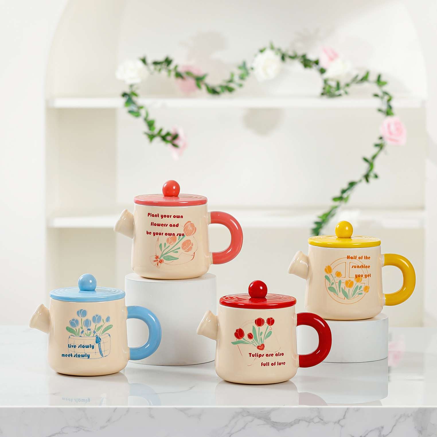 花洒陶瓷杯，茶具，工艺品，美观实用详情图4