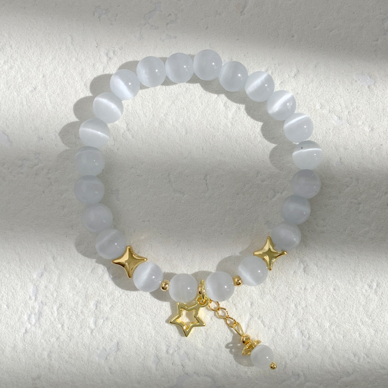 猫眼石手链原创DIY