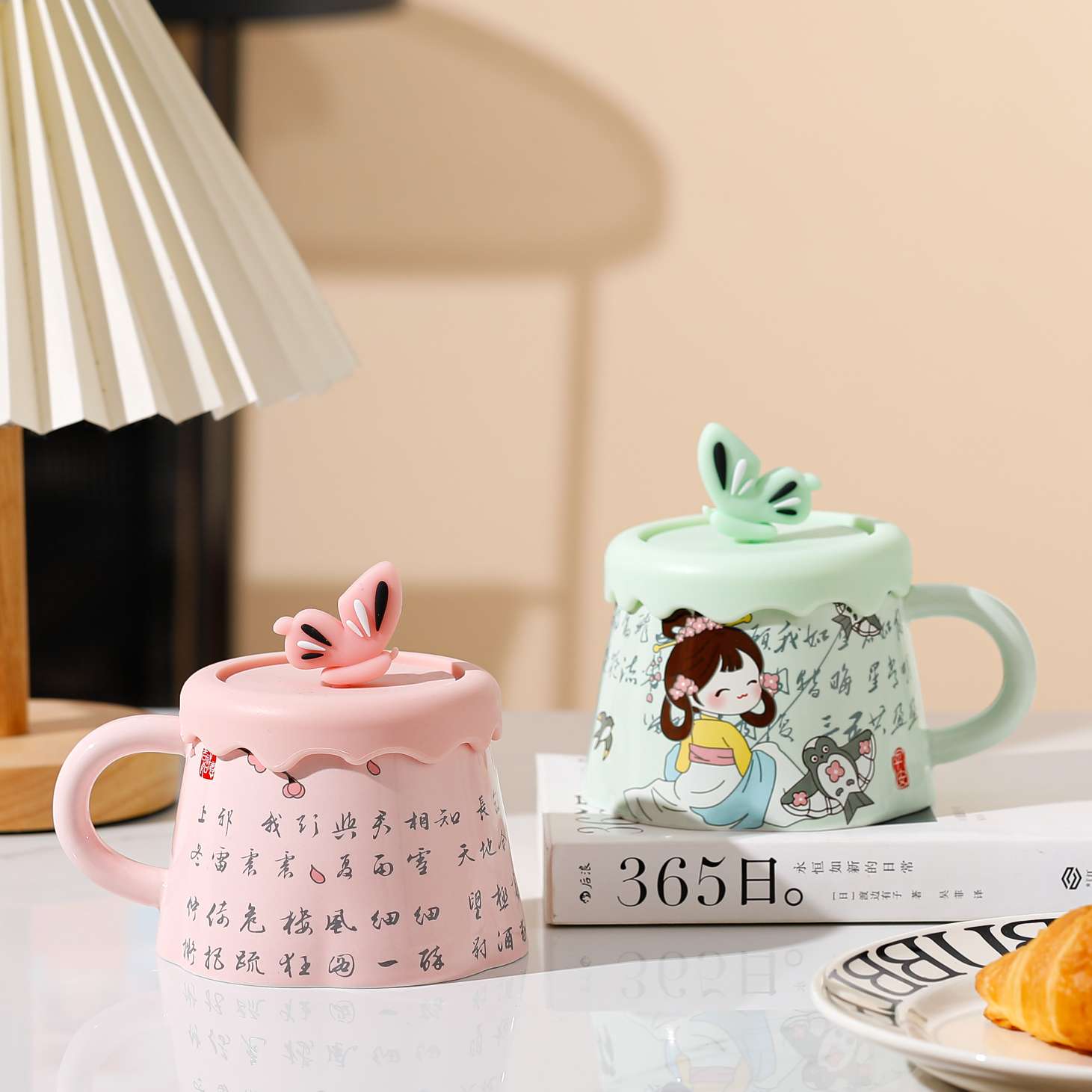 中国古风陶瓷杯，工艺品，大方美观实用，可做礼品细节图