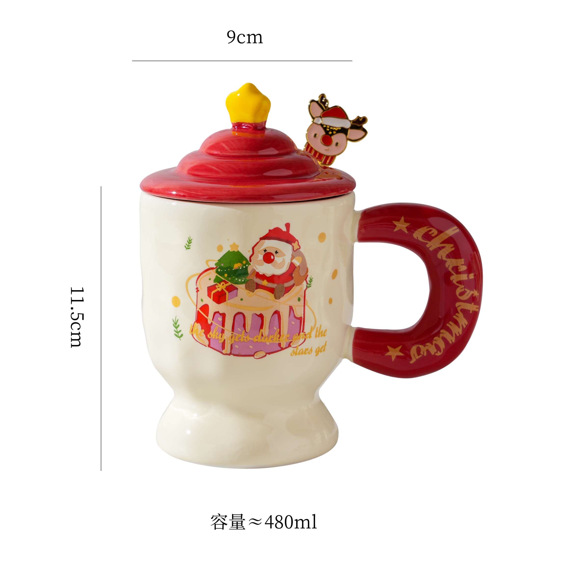 圣诞陶瓷杯，工艺品，礼品杯详情图12