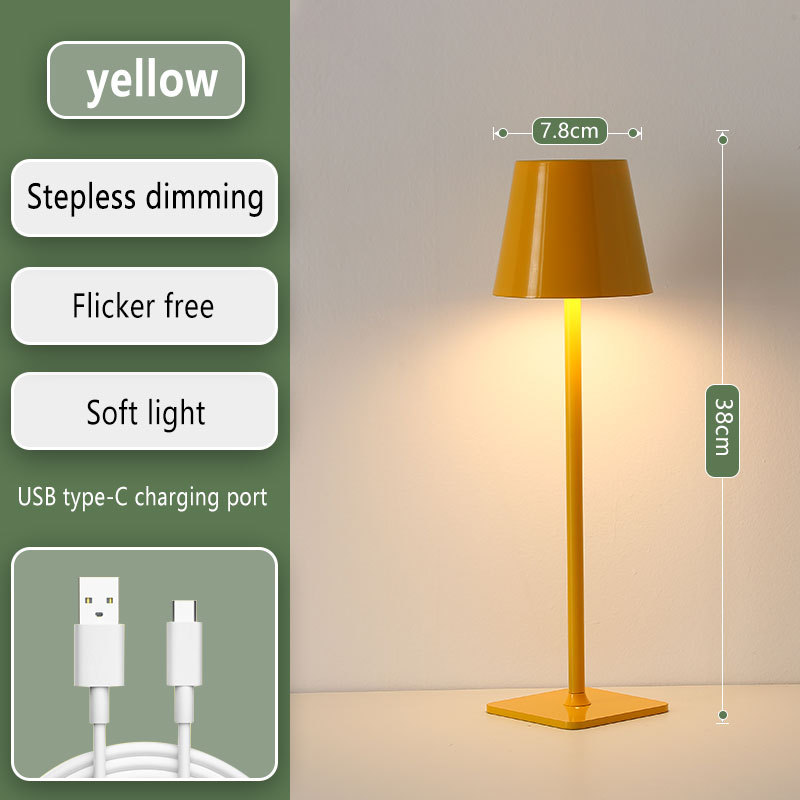Cross-Border Table Lamp Atmosphere Light Touch Modern Simple American Table Dining Room Bedroom Bedside Study Night Light undefined