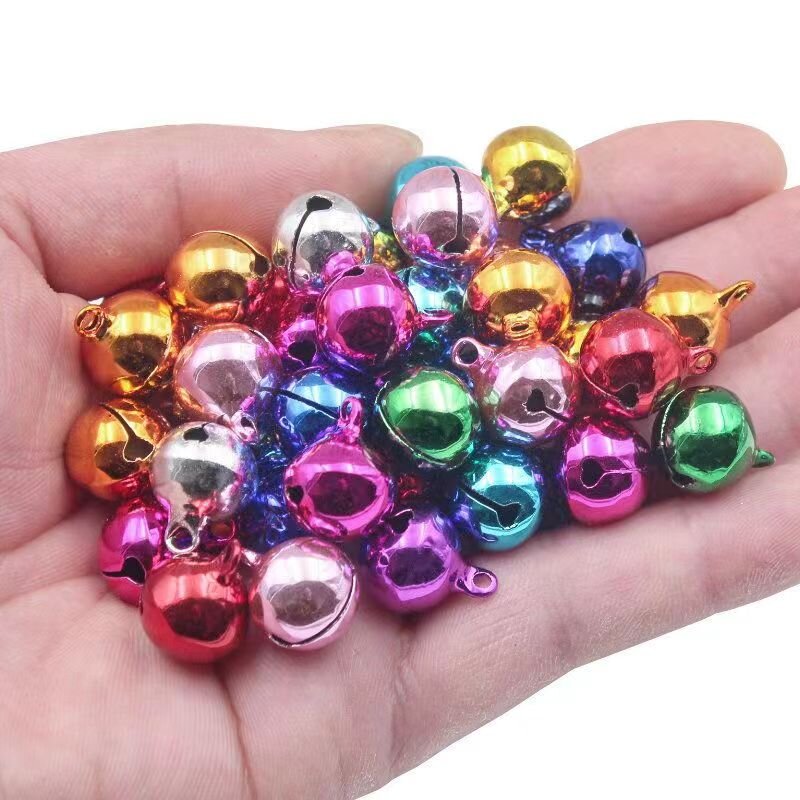 diy copper bell keychain, colorful mixed color 8mm electroplated bell, small bell, copper bell, pet small bell Application Scenario