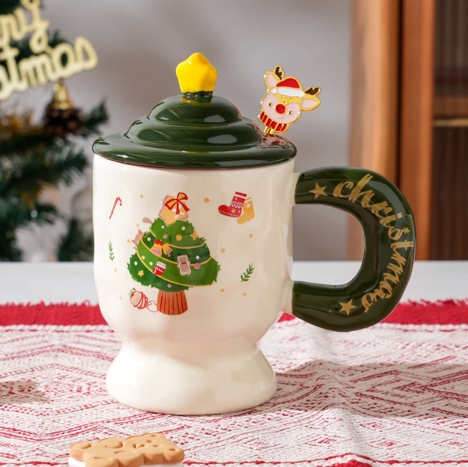 圣诞陶瓷杯，工艺品，礼品杯详情图11