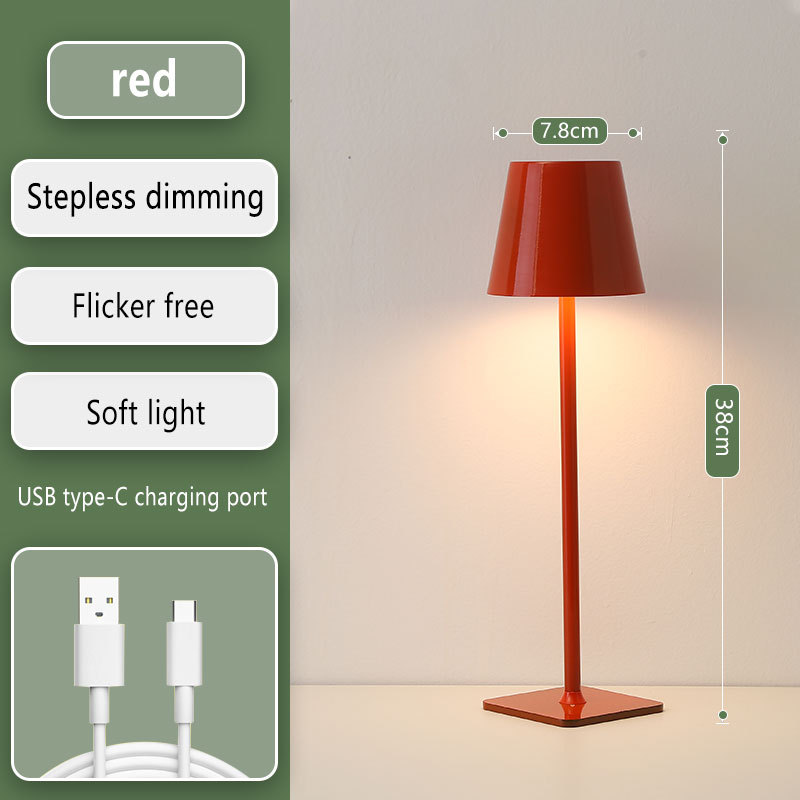 Cross-Border Table Lamp Atmosphere Light Touch Modern Simple American Table Dining Room Bedroom Bedside Study Night Light undefined