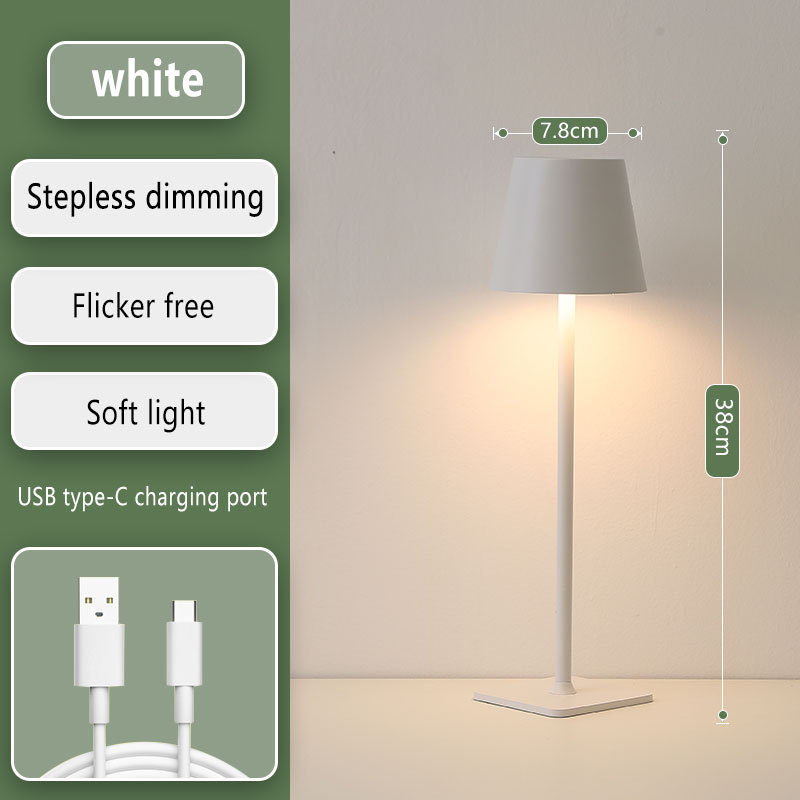 Cross-Border Table Lamp Atmosphere Light Touch Modern Simple American Table Dining Room Bedroom Bedside Study Night Light undefined