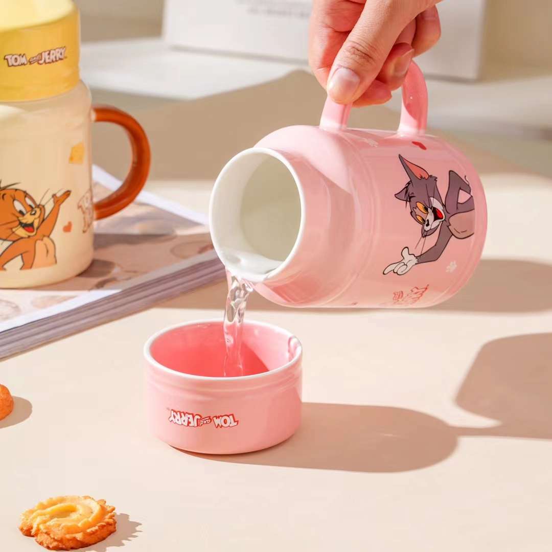SJ猫和老鼠陶瓷杯，工艺品，礼品杯，正版授权详情图3