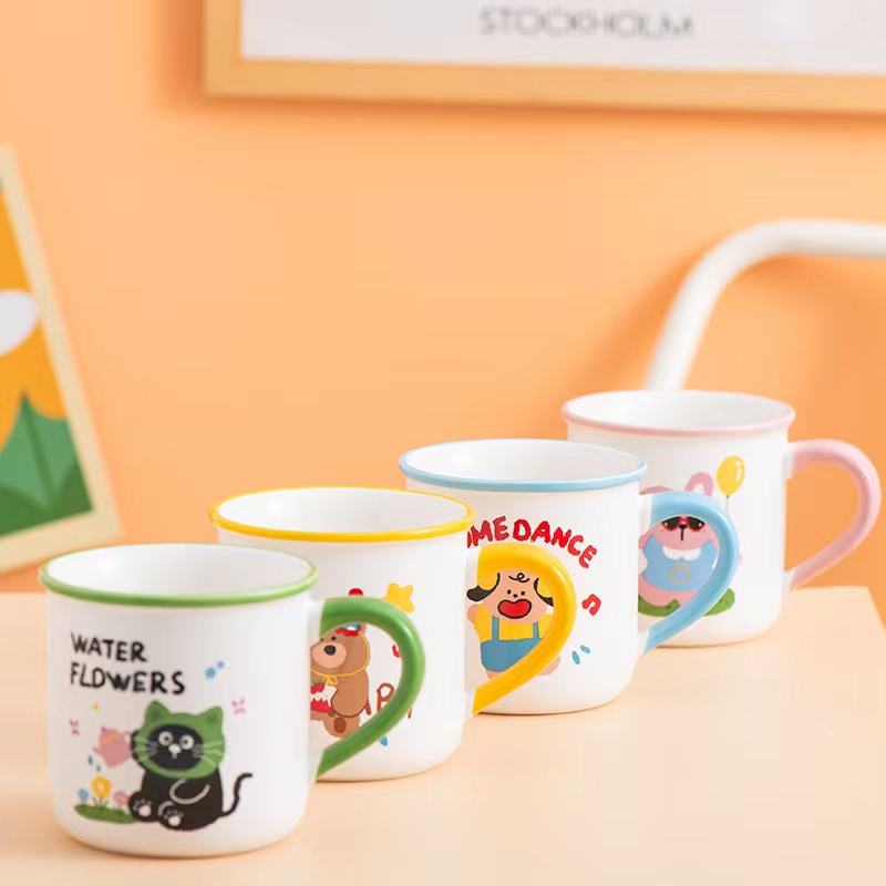 可爱动物陶瓷单杯，工艺品，礼品杯