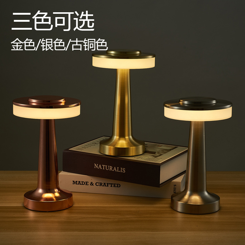 Creative Dumbbell Bar Lamp Source Factory Explosive Creative Metal Night Light Atmosphere Lamp Bedroom Lamp details Picture