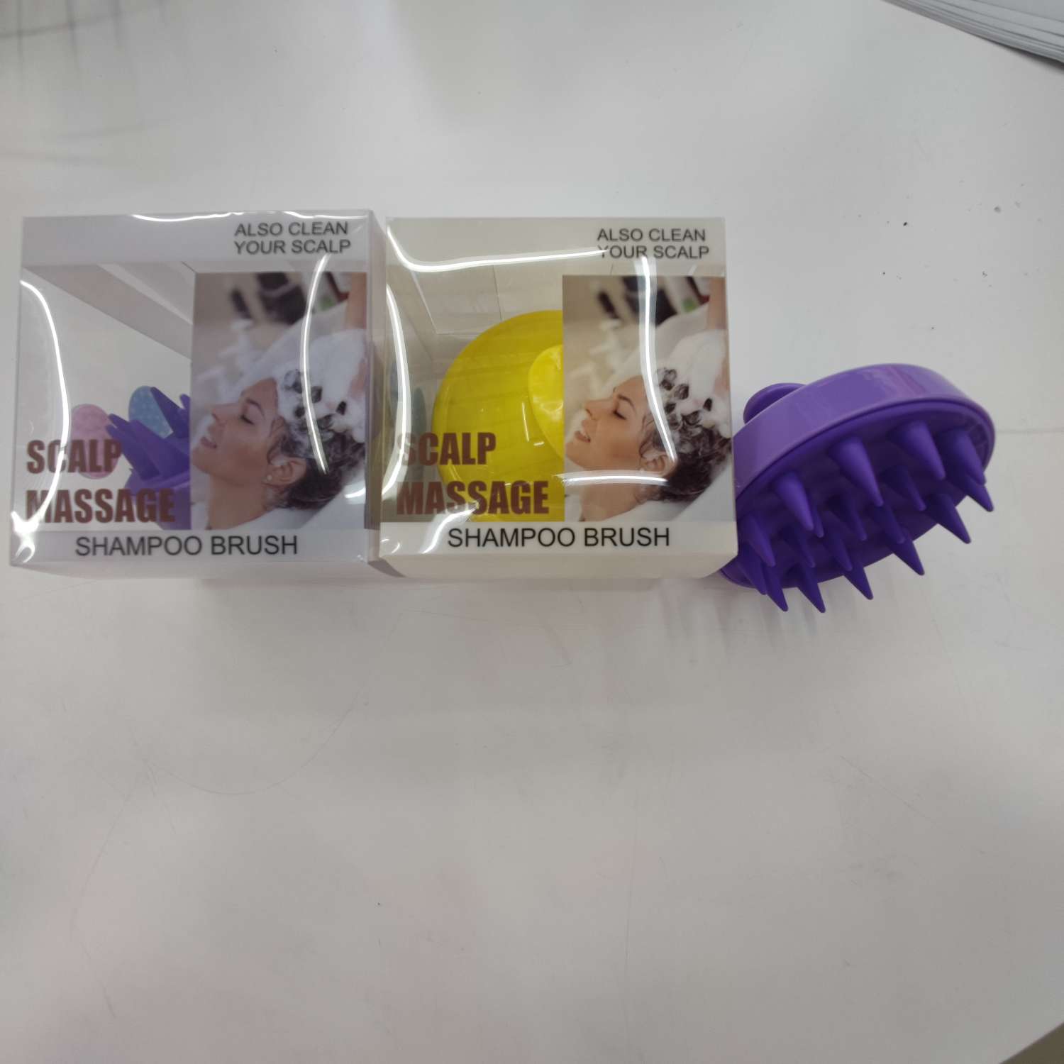 洗脸刷
紫色黄色