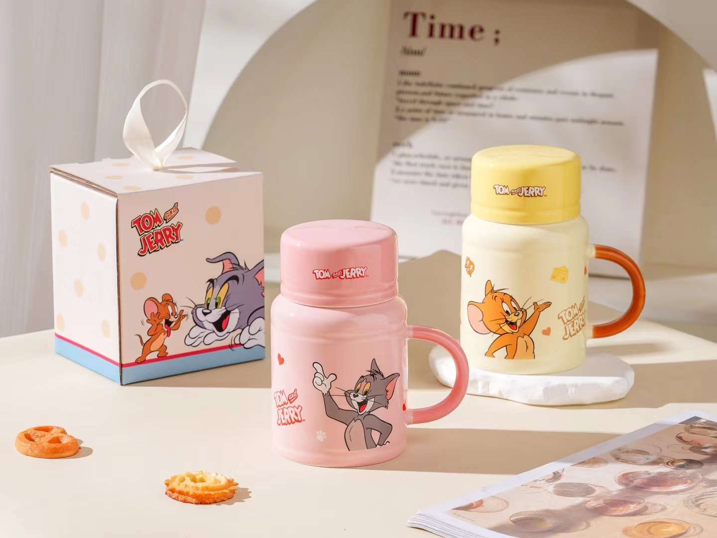 SJ猫和老鼠陶瓷杯，工艺品，礼品杯，正版授权详情图6