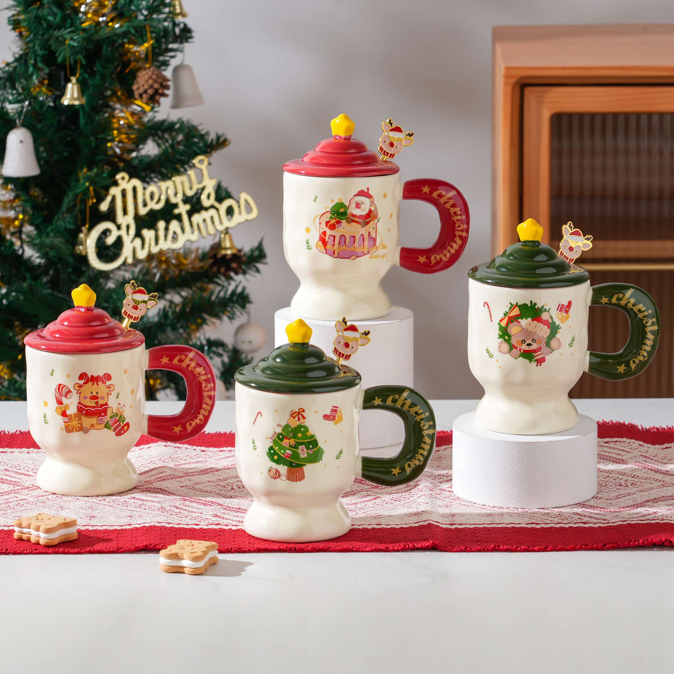 圣诞陶瓷杯，工艺品，礼品杯详情图7