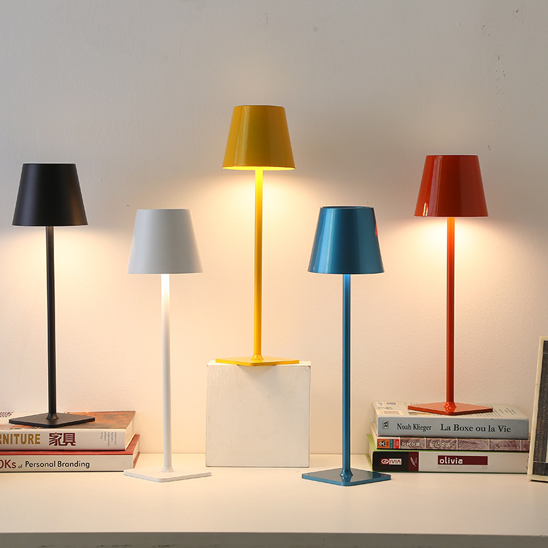 Cross-Border Table Lamp Atmosphere Light Touch Modern Simple American Table Dining Room Bedroom Bedside Study Night Light undefined