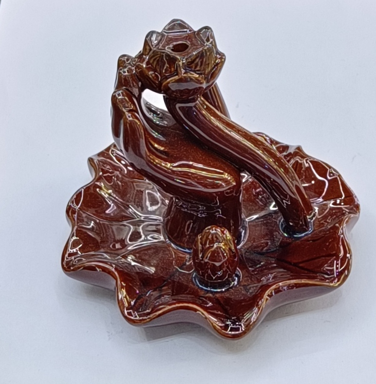 一件工艺品陶瓷莲花小手倒流香详情图1