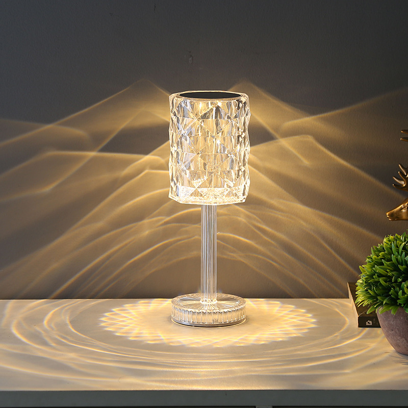 Gatsby Rose Yiwu Tiktok Network Red Atmosphere Light Cross-Border Creative Modern Simple Charging Light Restaurant Bedroom Romantic Small Lamp Small Night Light Small Night Light