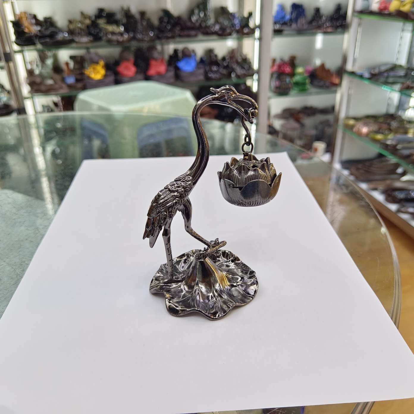 一件合金家居工艺品仙鹤香挂圣诞节用品详情图3