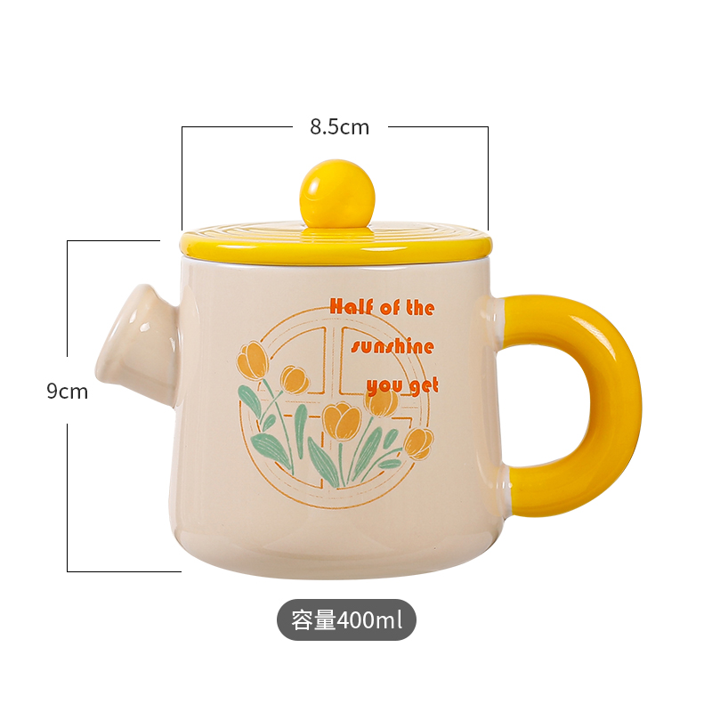 花洒陶瓷杯，茶具，工艺品，美观实用详情图2