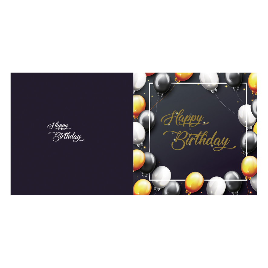 怡圆250g白卡纸生日卡结婚卡祝福卡贺卡BW032