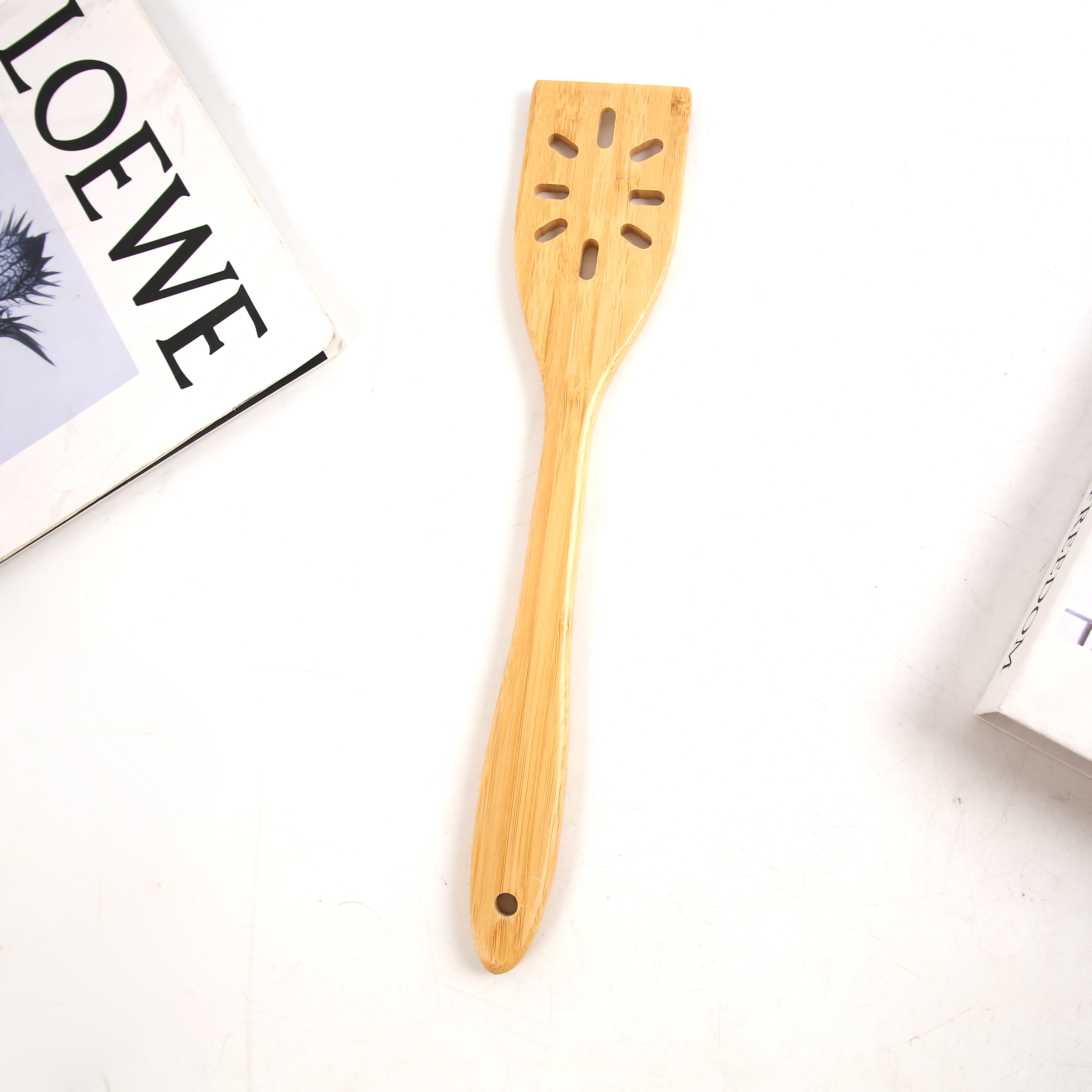 Bamboo Kitchenware Bamboo Shovel Bamboo Bucket Kitchen Cooking Spoon Spatula Bamboo Can Set Spatula Bamboo Shovel Multi-Functional Specification drawing