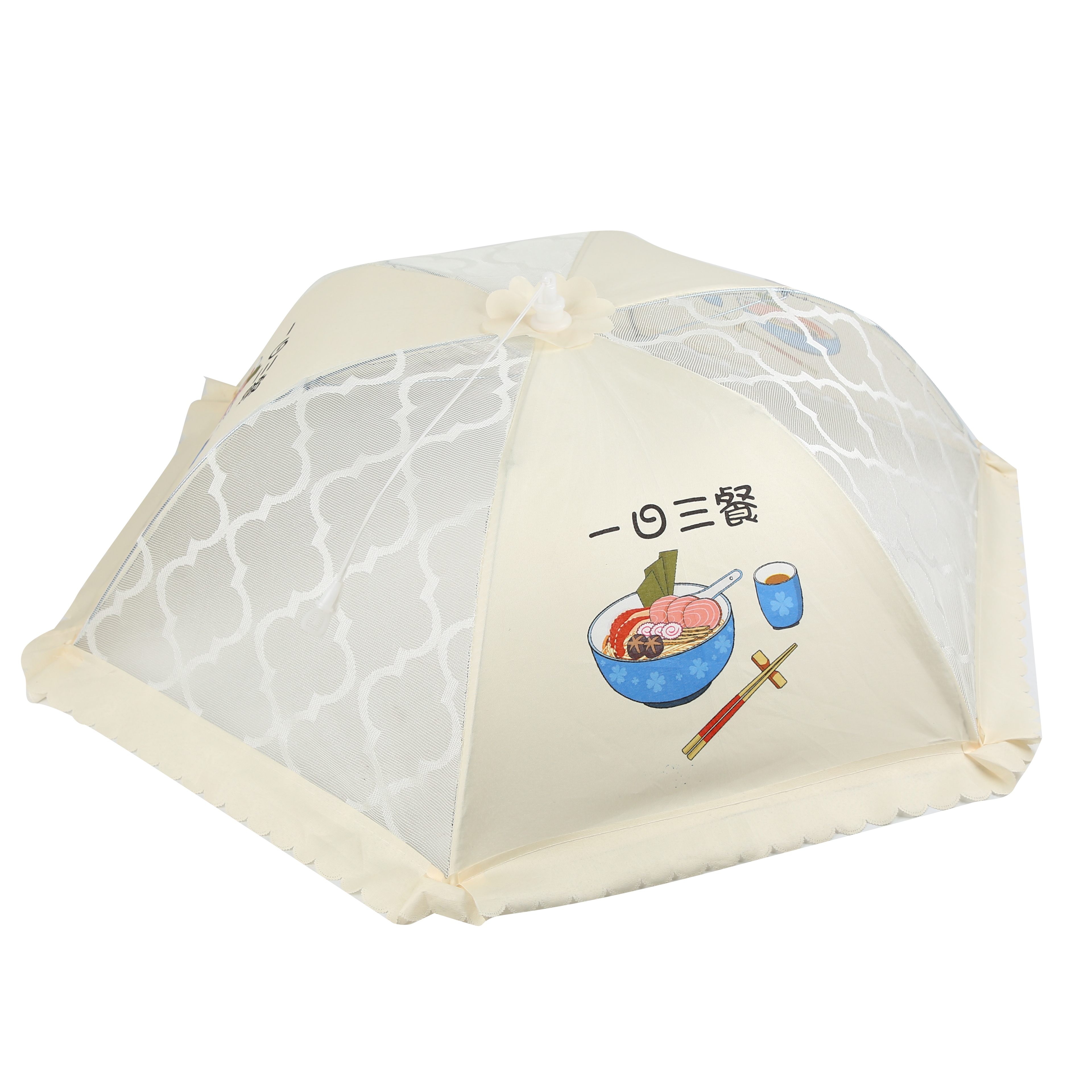 Foldable Food Cover To Protect Vegetables Against Mosquitoes Kitchen Food Cover Thickened Vegetable Cover Unpacking And Washing Meal Cover 2024 New Model Specification drawing