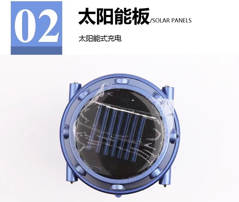 户外野营露营灯LED工作灯太阳能充电帐篷灯5800马灯应急照明灯伸缩露营灯多功能手电筒户外手提露营灯详情4