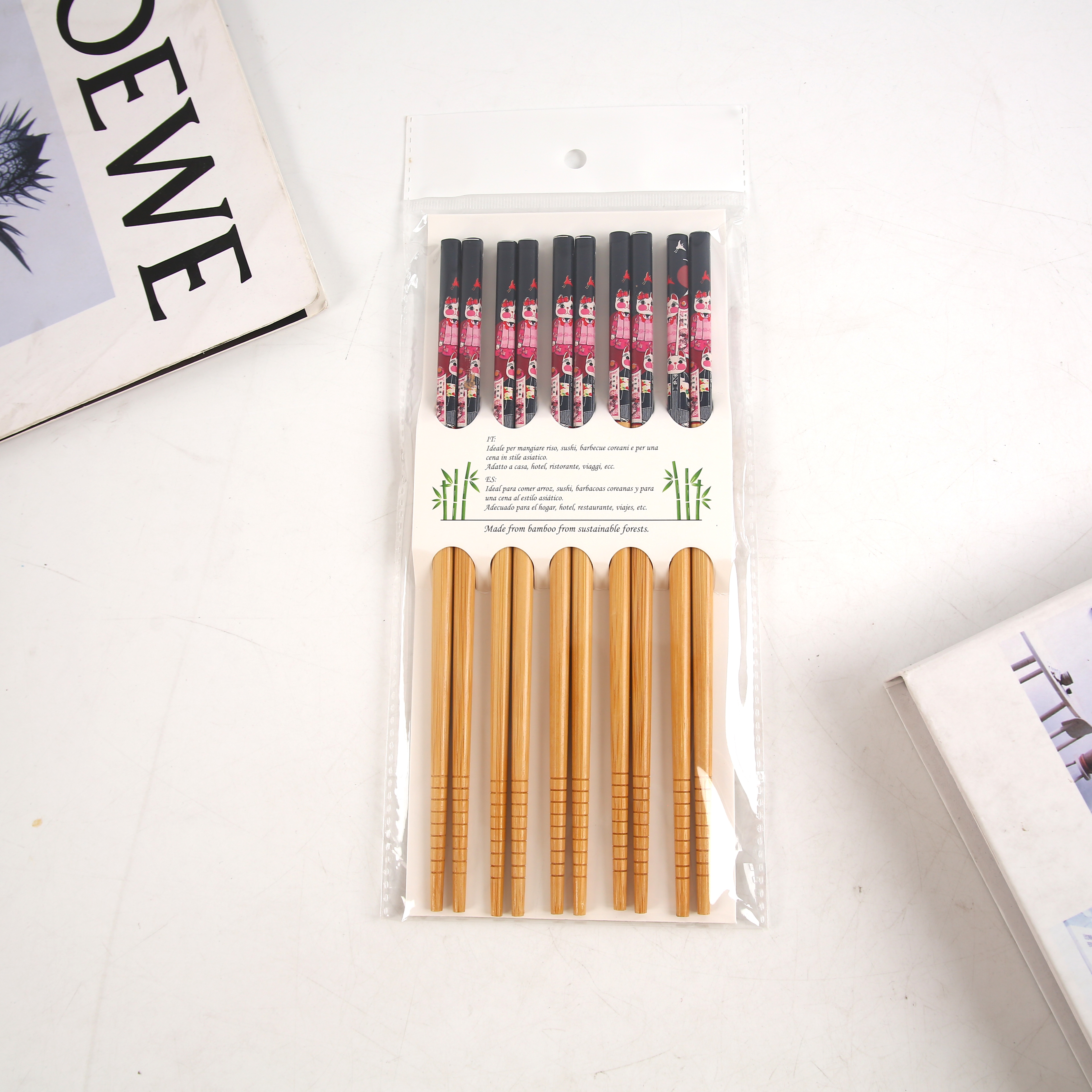 Manufacturers Direct Foreign Trade Domestic Sales Of Non-Slip Bamboo Chopsticks Wholesale Home Meal Chopsticks Set Specification drawing