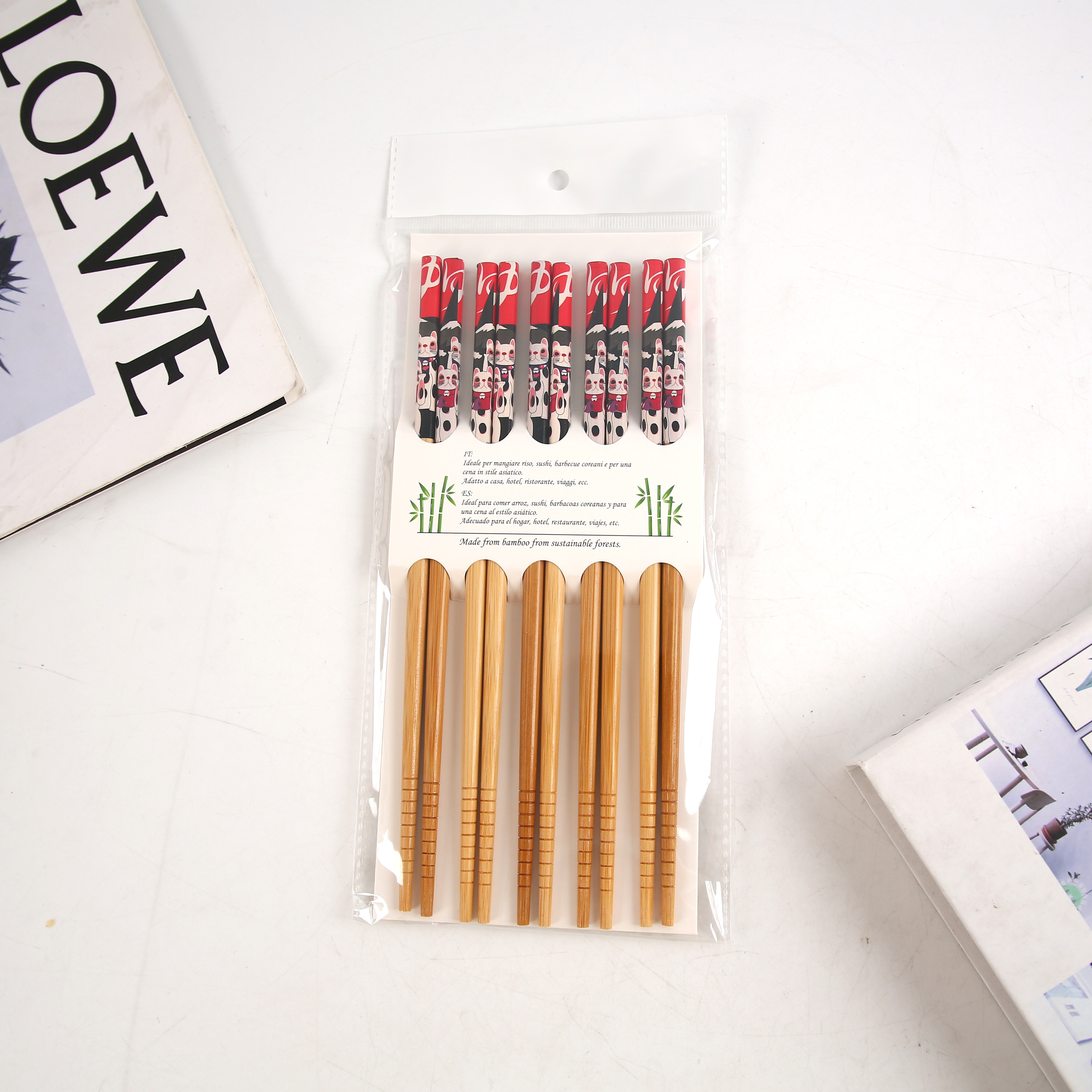 Manufacturers Direct Foreign Trade Domestic Sales Of Non-Slip Bamboo Chopsticks Wholesale Home Meal Chopsticks Set details Picture