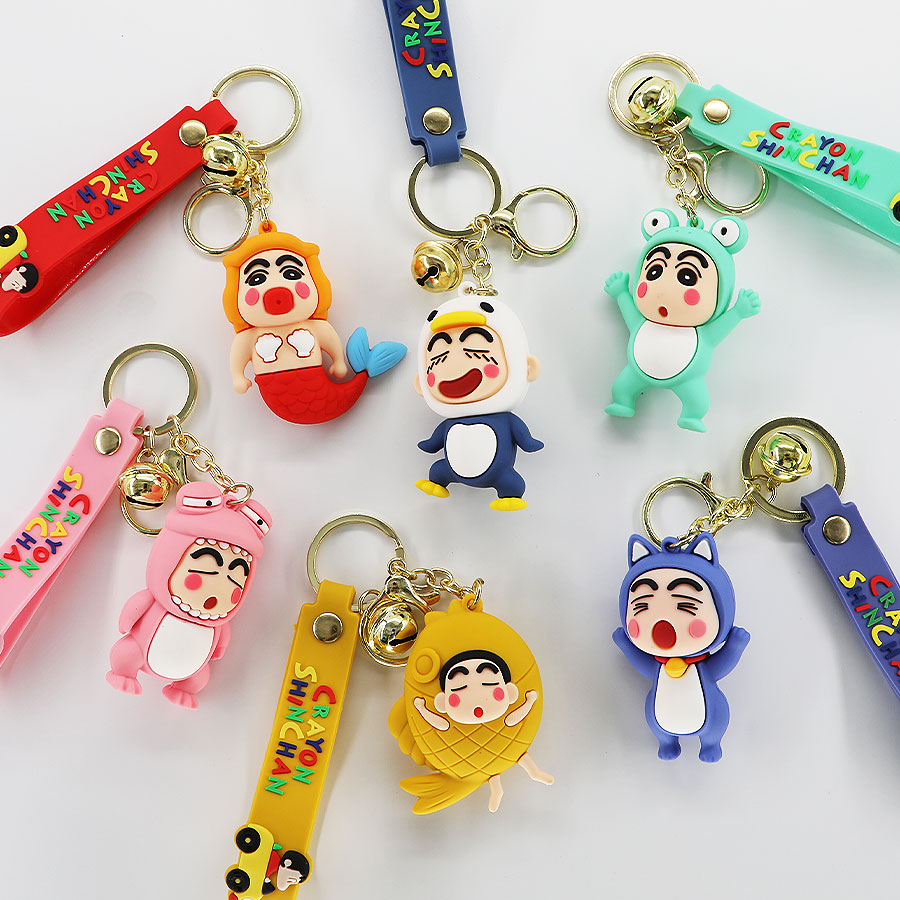 New Crayon Shin-chan cartoon cute keychain, couple car personalized key chain, creative schoolbag pendant Specification image