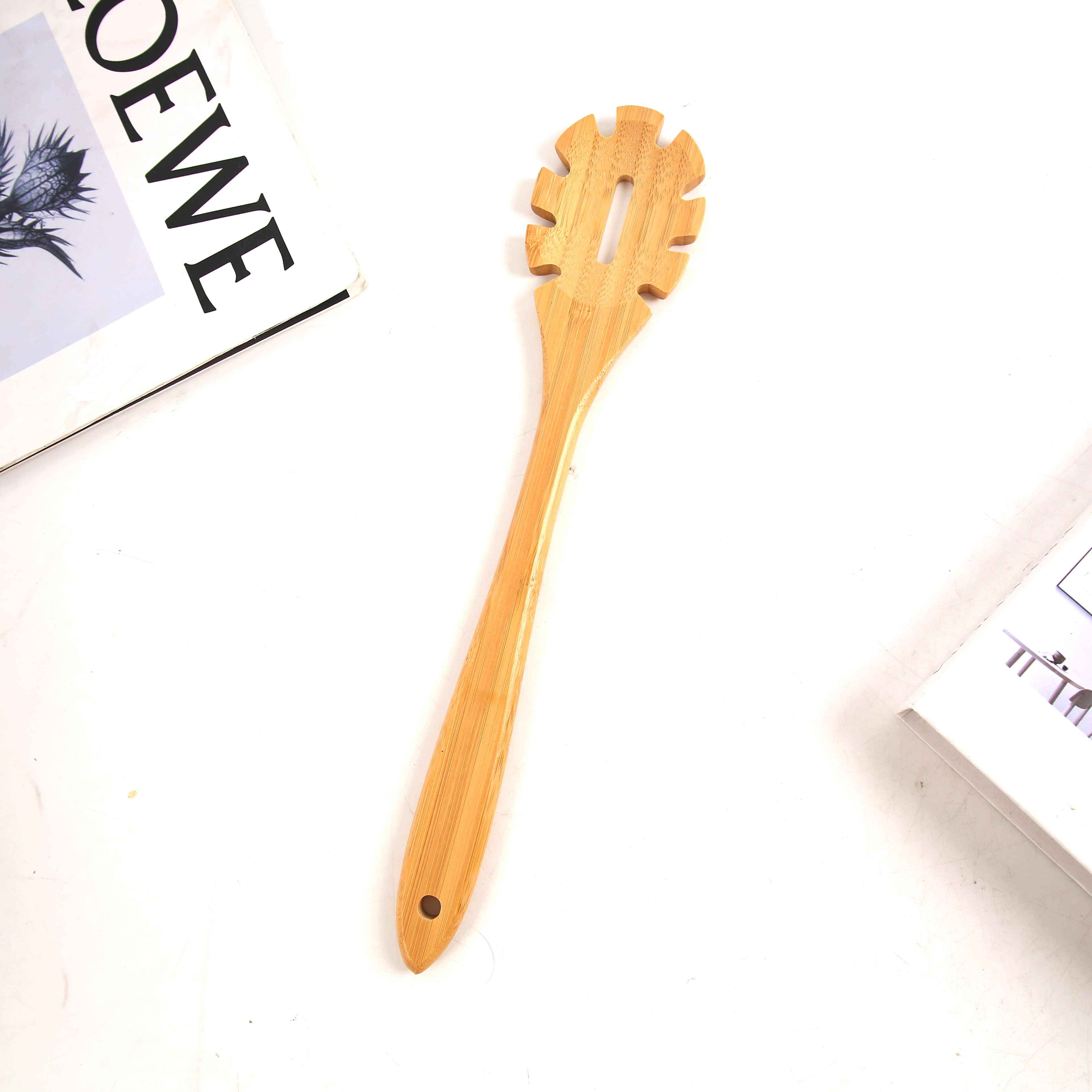 Bamboo Kitchenware Bamboo Shovel Bamboo Bucket Kitchen Cooking Spoon Shovel Bamboo Can Set Pot Shovel Bamboo Shovel Multi-Function