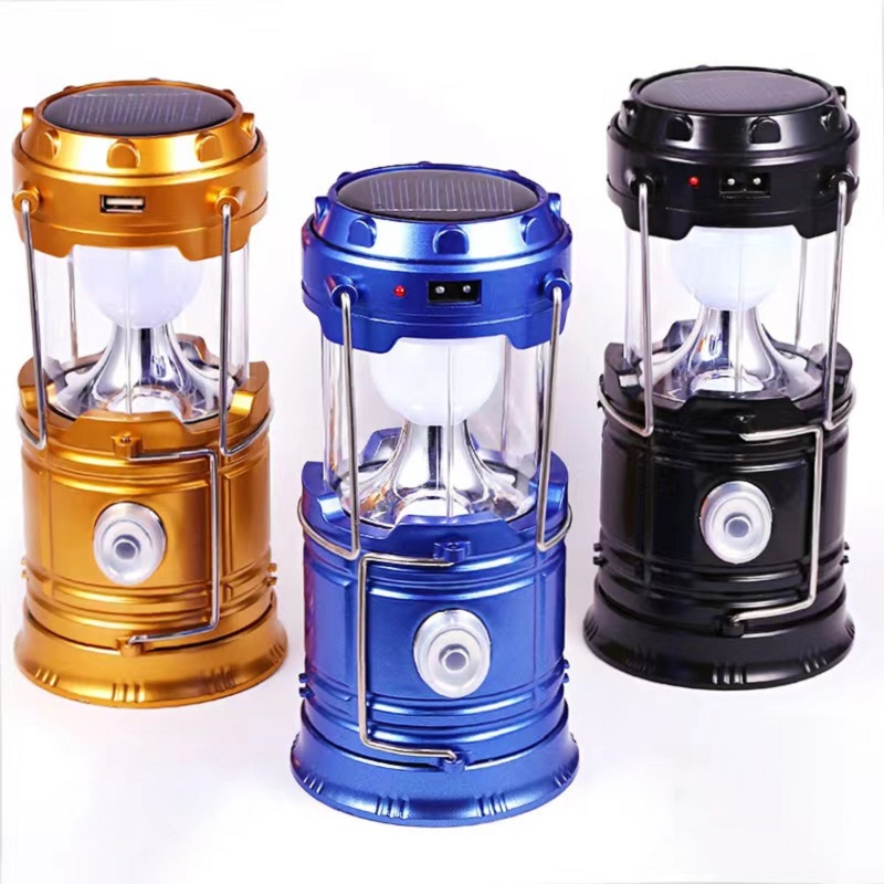 Outdoor camping camping lights, LED work lights, solar charging tent lights, 5800 horse lights, emergency lighting lights, telescopic camping lights, multi-functional flashlights, outdoor portable camping lights Item Picture