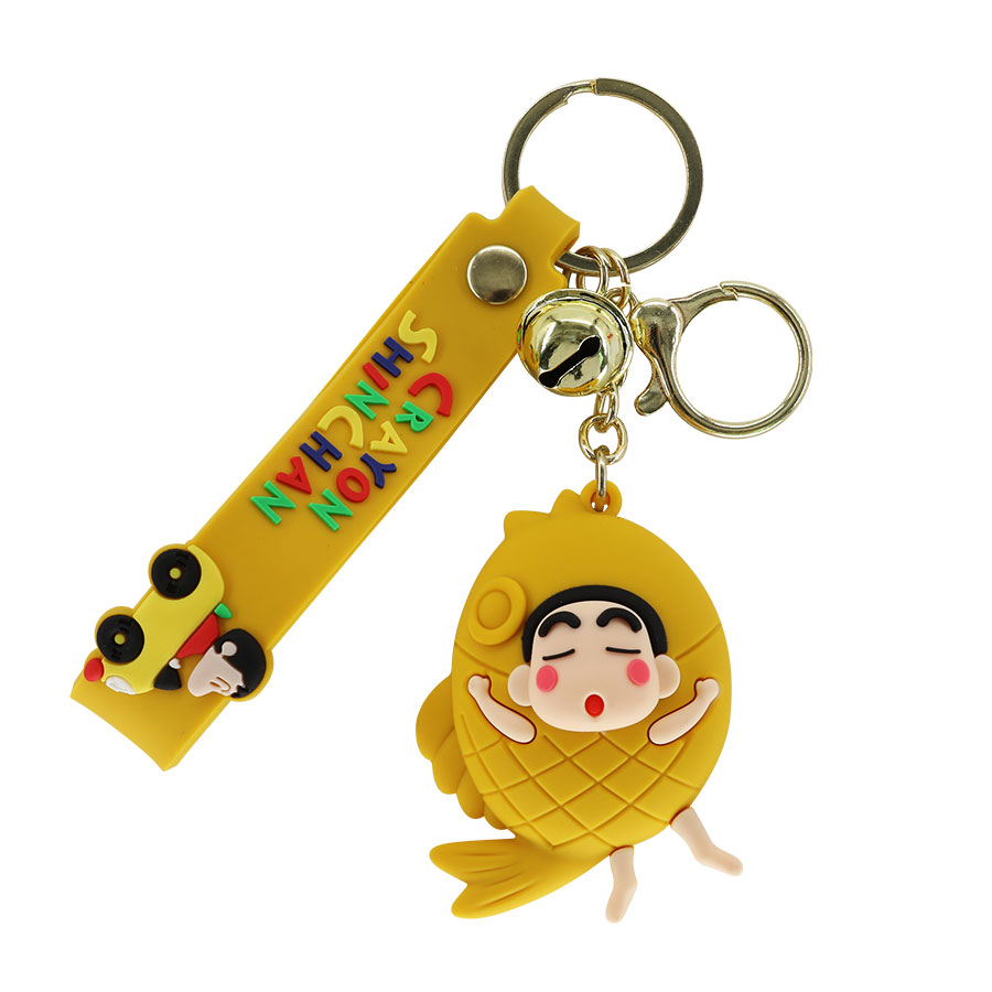 New Crayon Shin-chan cartoon cute keychain, couple car personalized key chain, creative schoolbag pendant Item Picture
