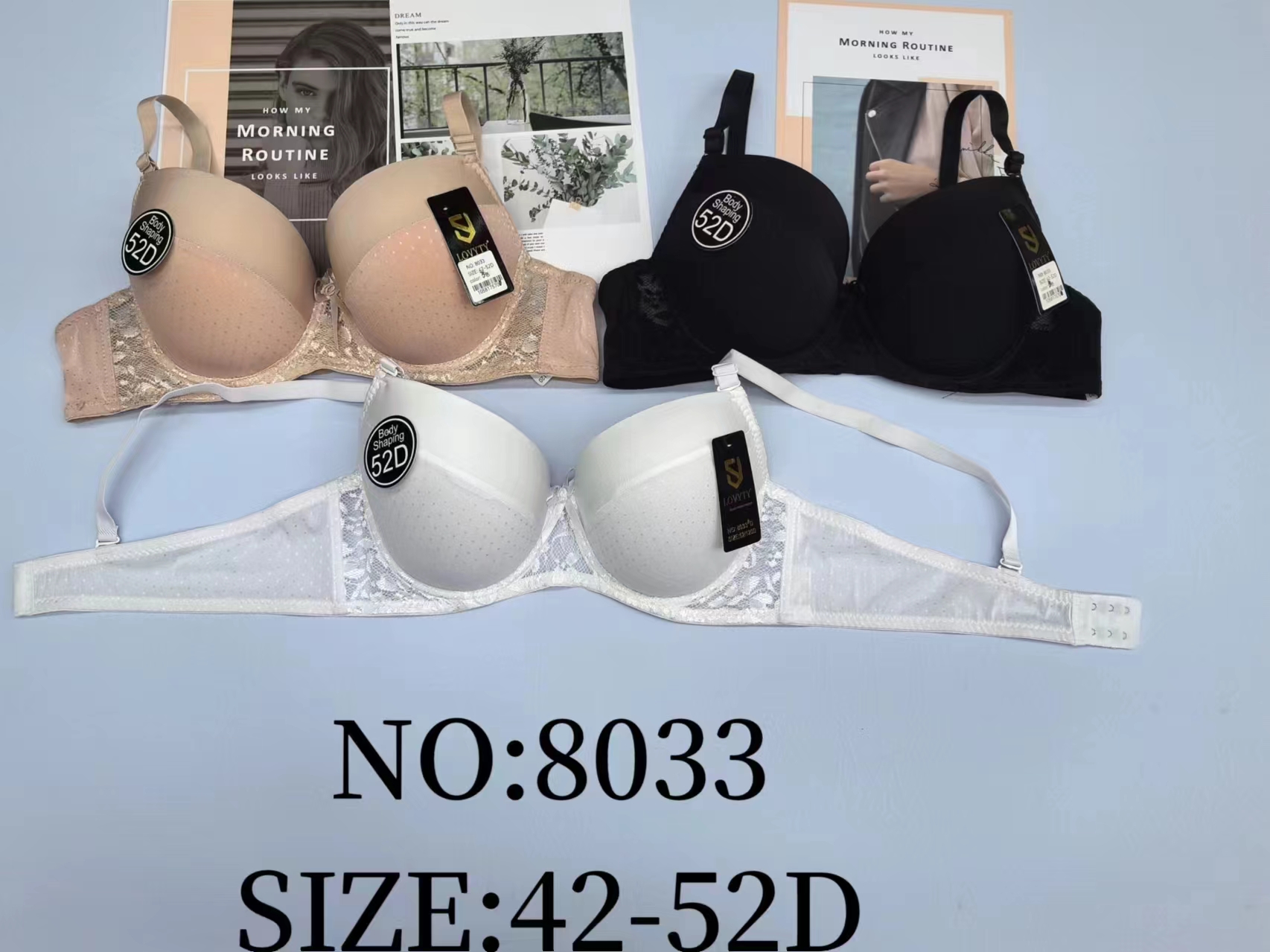 New Bra Sexy Bra Bra Set Women's Bra Foreign Trade Hot Bra Number 8033