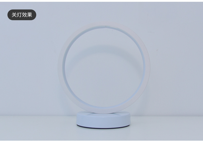 Creative Bedroom Bedside Lamp Nordic Simple Modern Nightlight Sleep Round Led Lamp Decorated Dormitory Desk undefined
