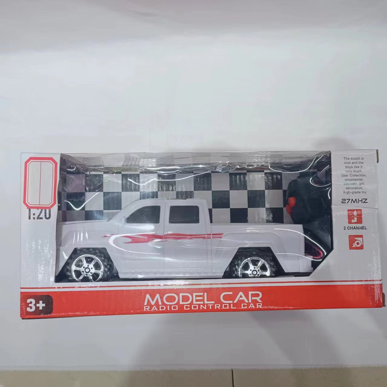Boya Toys Transformers car Model, four-wheel drive two-way remote control pickup truck, Light drift, wireless boy remote control car toy