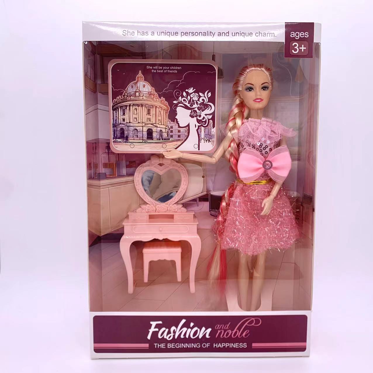 The latest Yiwu Foreign trade wholesale doll high-end princess toys Girl's favorite birthday gift limbs can move fashion toys classic play house wine set toy gift box set thumbnail