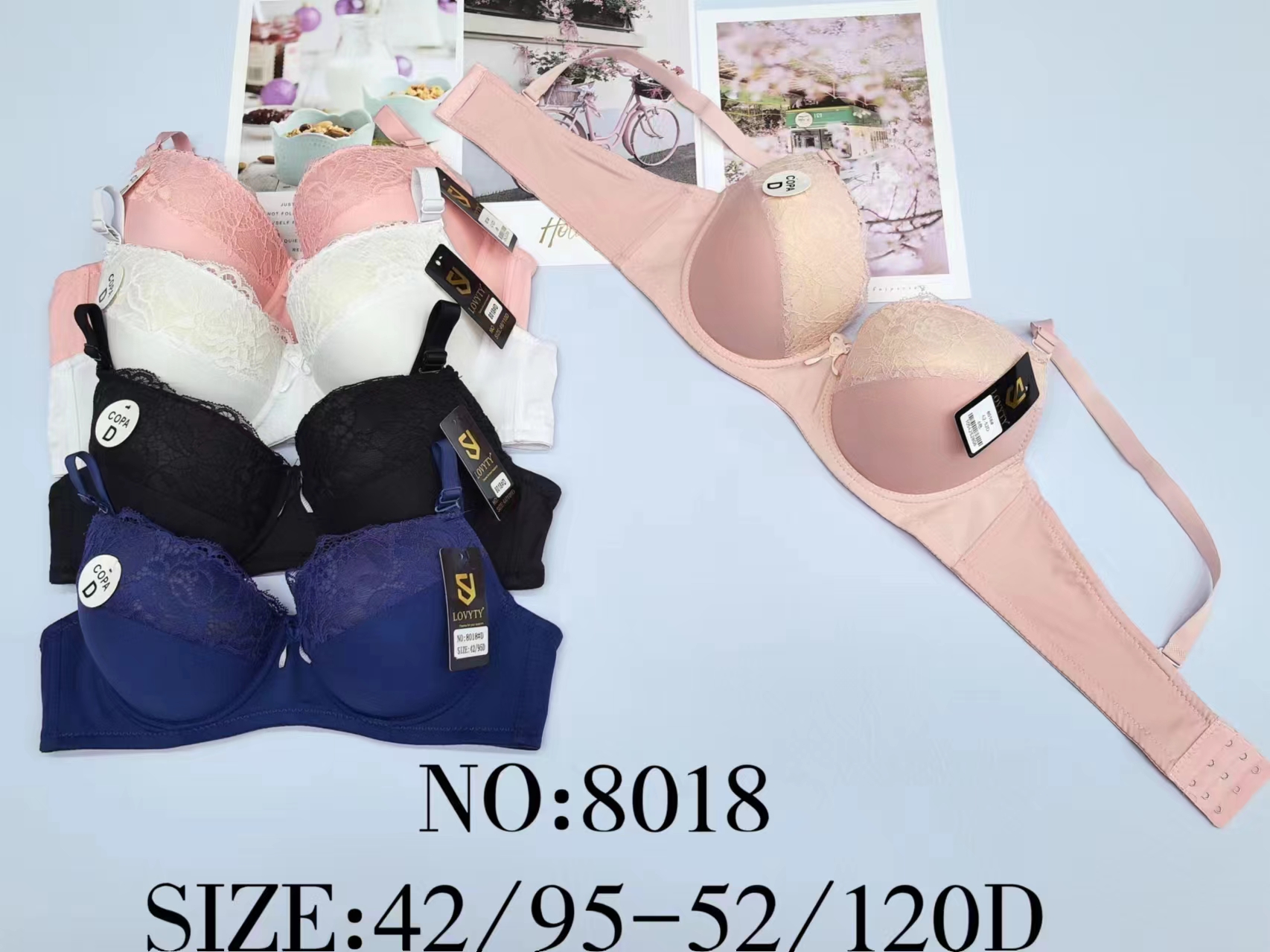 New Bra Sexy Bra Bra Set Women's Bra Foreign Trade Hot Bra Number 8018