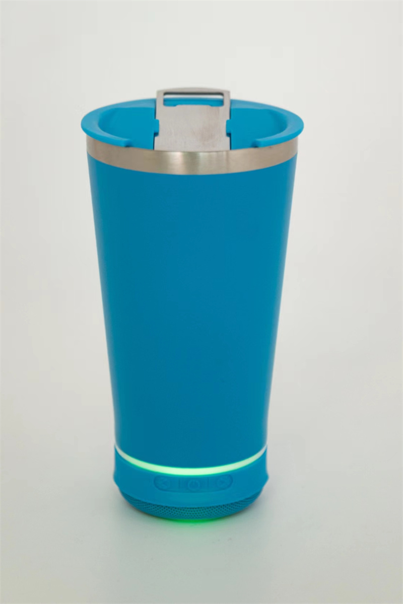 巴西跨境便携杯子蓝牙音响啤酒杯音响杯子七彩防水蓝牙音箱304不锈钢抽真空保冷保温杯 便携车载汽车杯详情8